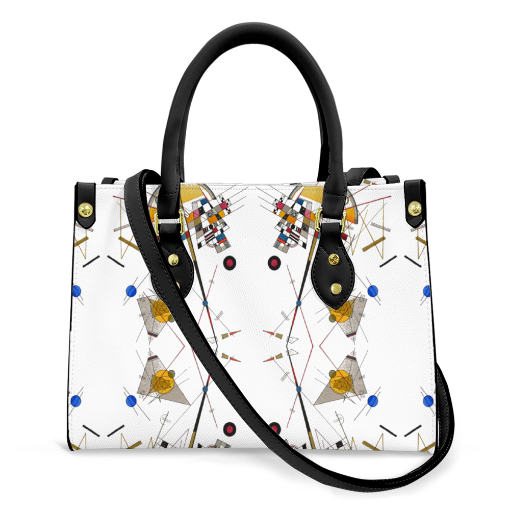 Kandinsky: Delicate Tensions (1923) Leather Handbag