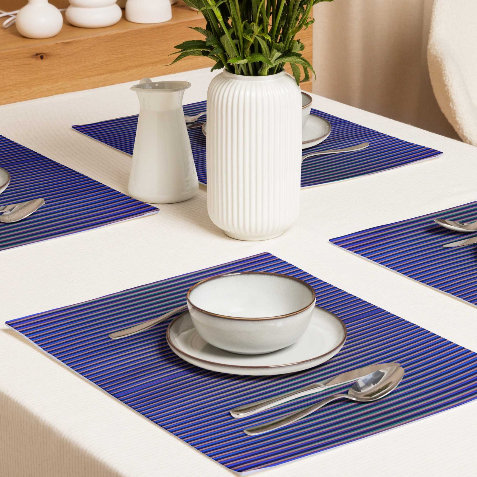Indigo Current Placemat Set (4 pcs.) - Image 4