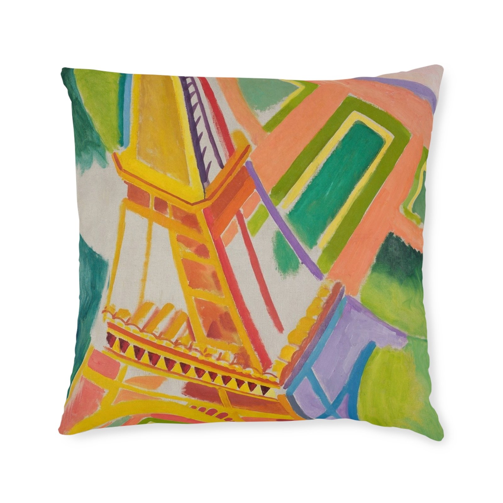 Delaunay's La Tour Eiffel (1928) Throw Cushion - Image 5
