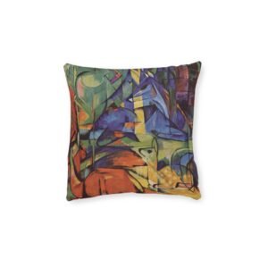 Animal Abstracts, Franz Marc (1914) Throw Cushion inspired by FINE ART cgk.ink