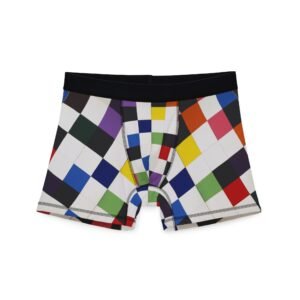 Colorblock Grid Men's Boxer Briefs