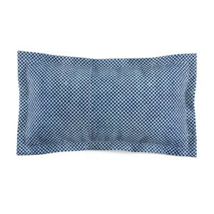 Blue Microfiber Pillow Sham — Navy Geometric Pattern Decorative Pillowcase BED & BATH cgk.ink