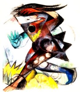 Caliban Figure for Shakespeare's 'Tempest' by Franz Marc (1914)