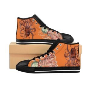 Octopus Art High-Top Sneakers — Women’s Classic Canvas Shoes NEW & FEATURED cgk.ink