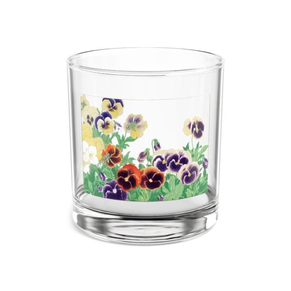 Flora Glassware: Pansy Rocks Glass
