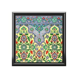 Ornate Floral Jewelry Box – Persian Tile Pattern Keepsake ACCESSORIES & GIFTS cgk.ink