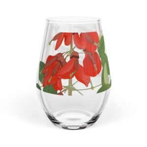 Flora Glassware: Panicum Flower Stemless Wine Glass ENTERTAINING cgk.ink