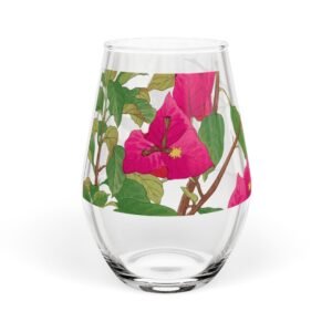 cgk.ink barware Flora Glassware: Bougainvillea Stemless Wine Glass Flora Glassware: Bougainvillea Stemless Wine Glass ENTERTAINING cgk.ink