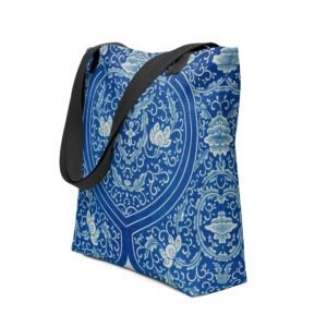 cgk.ink blue Blue Crescent Tote Bag Blue Crescent Tote Bag ACCESSORIES & GIFTS cgk.ink