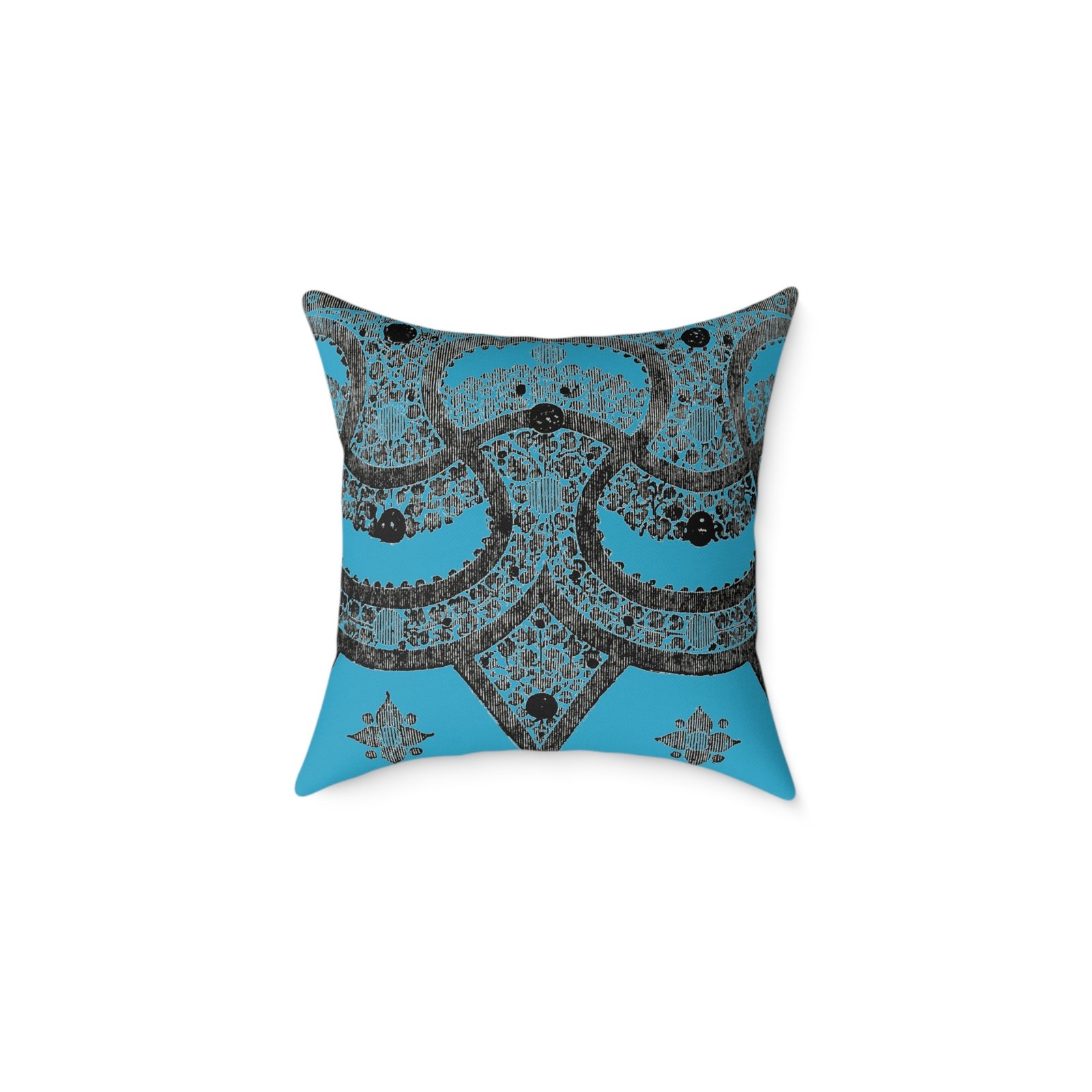 Fragment Mandala Pillow - Square Decorative Cushion - Image 6