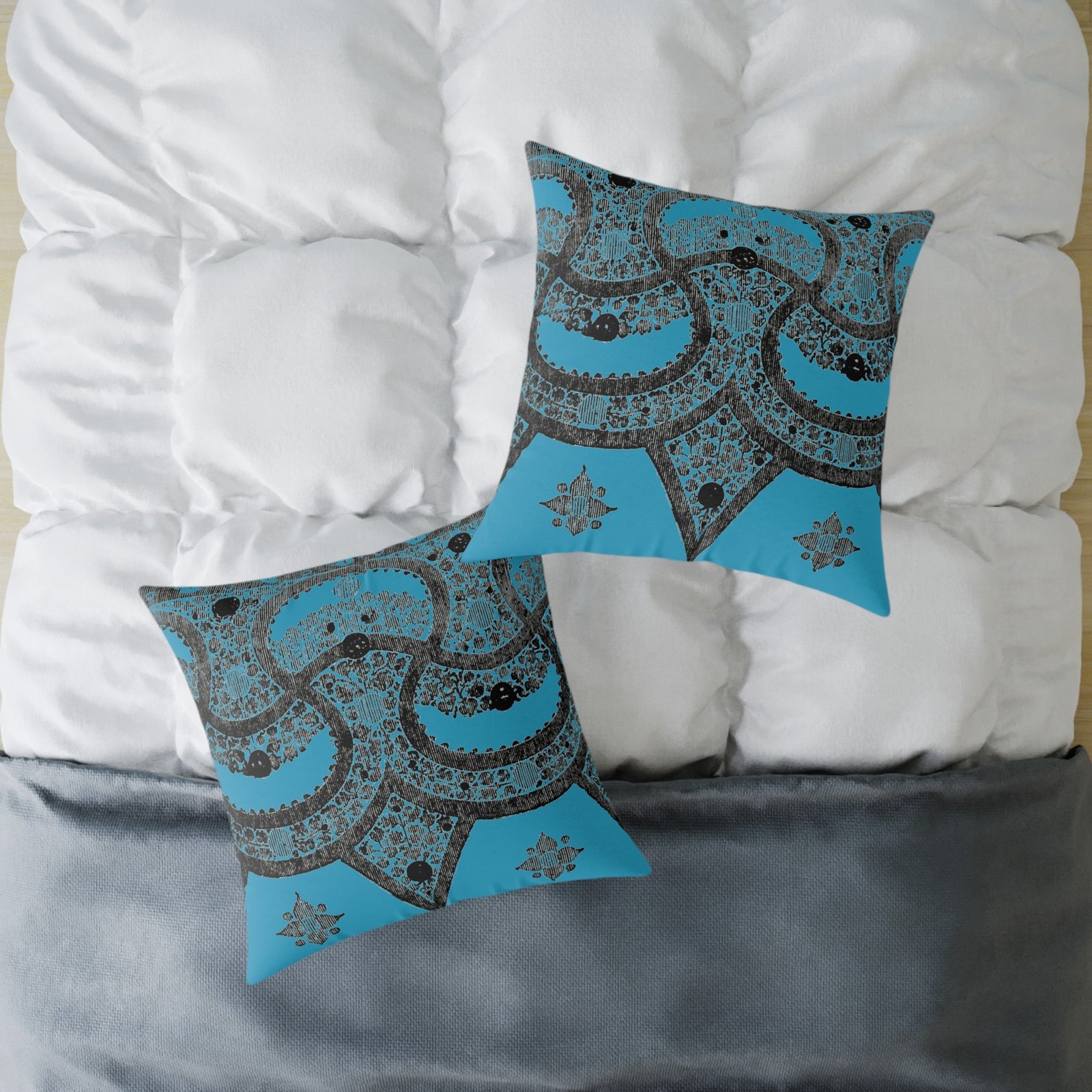 Fragment Mandala Pillow - Square Decorative Cushion - Image 16