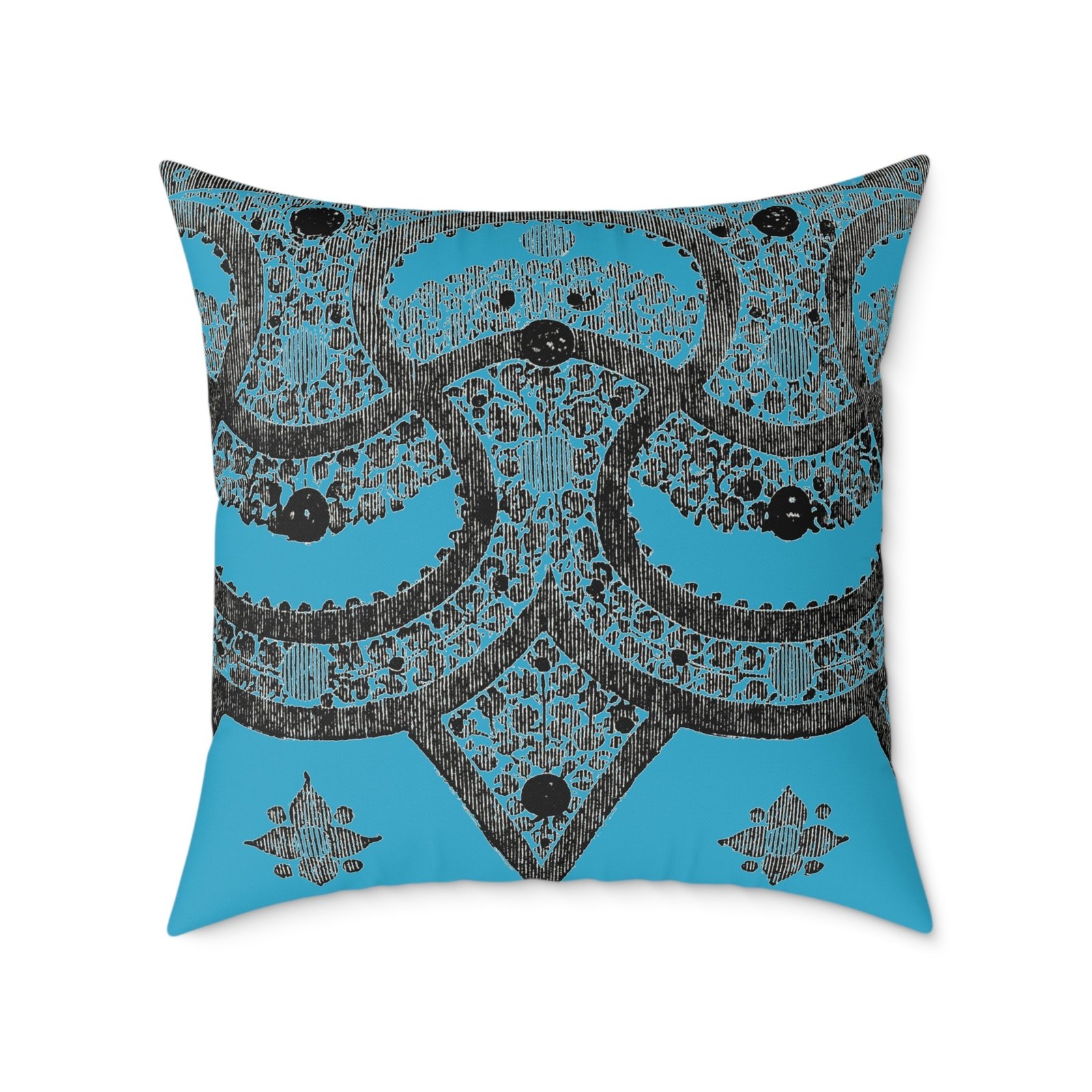 Fragment Mandala Pillow - Square Decorative Cushion - Image 17