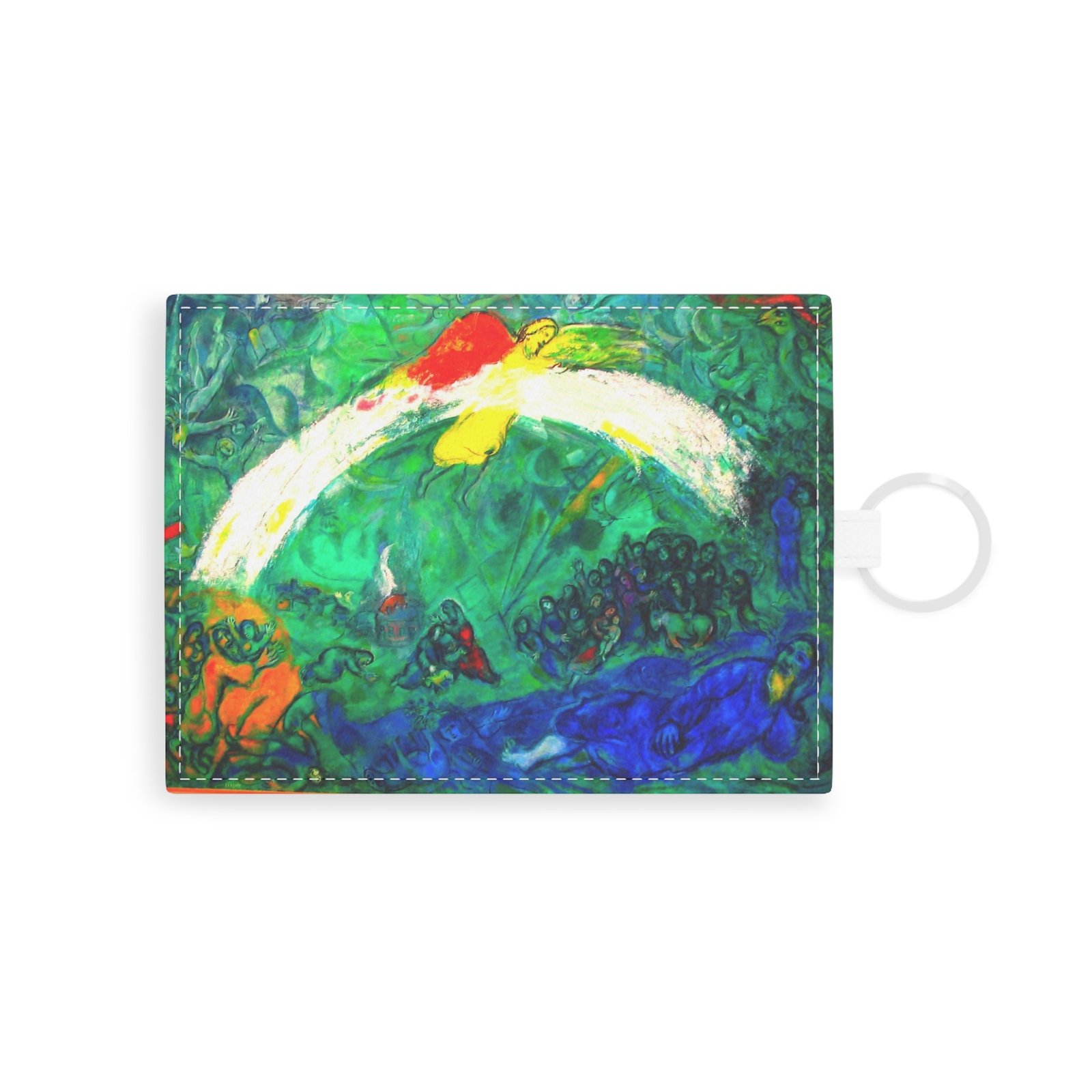 Marc Chagall: "Noah and the Rainbow" Saffiano Leather Card Holder