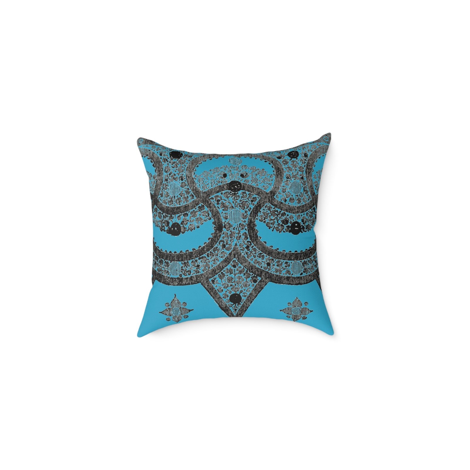 Fragment Mandala Pillow - Square Decorative Cushion - Image 2