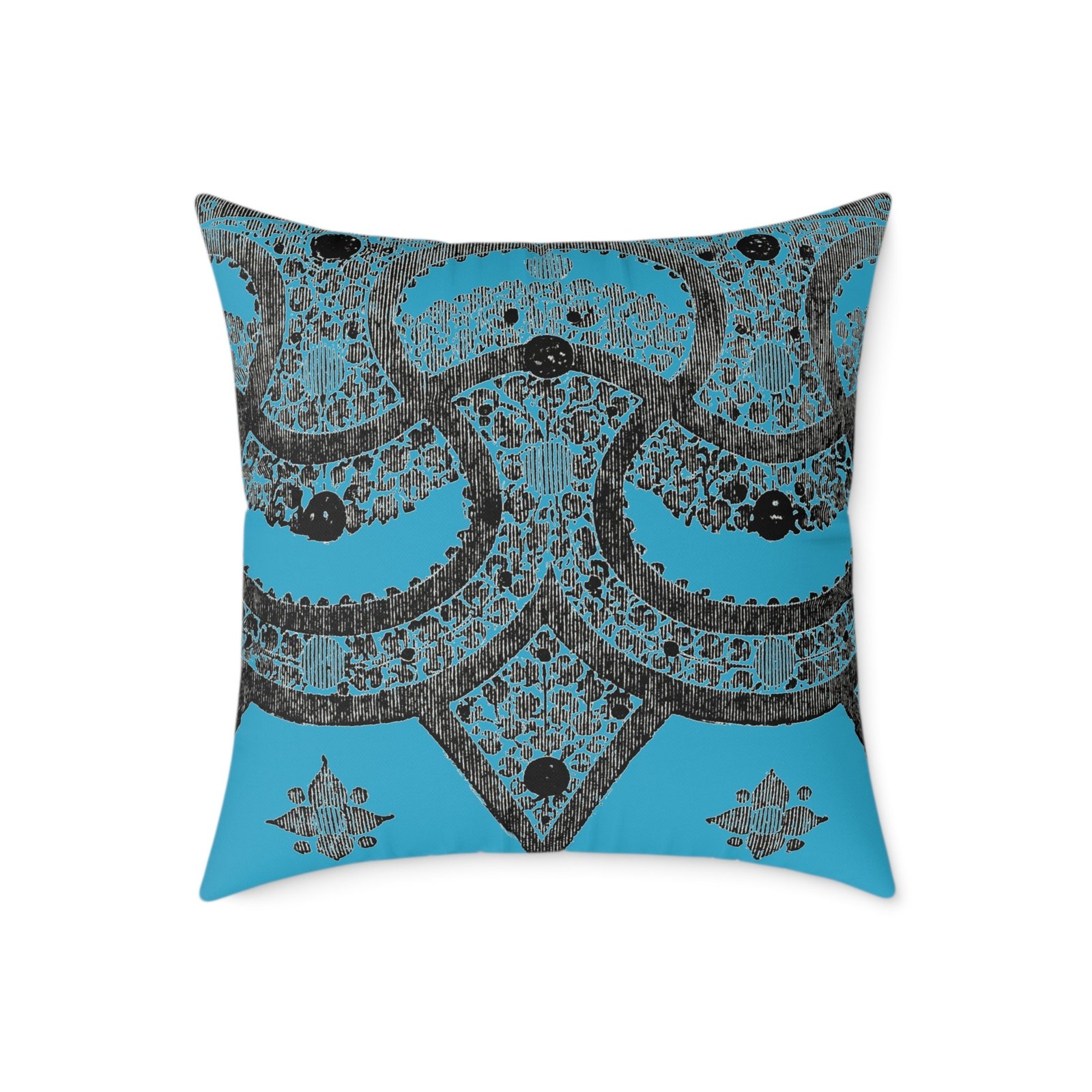 Fragment Mandala Pillow - Square Decorative Cushion - Image 13