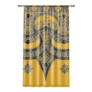 Fragment Mandala Window Curtain