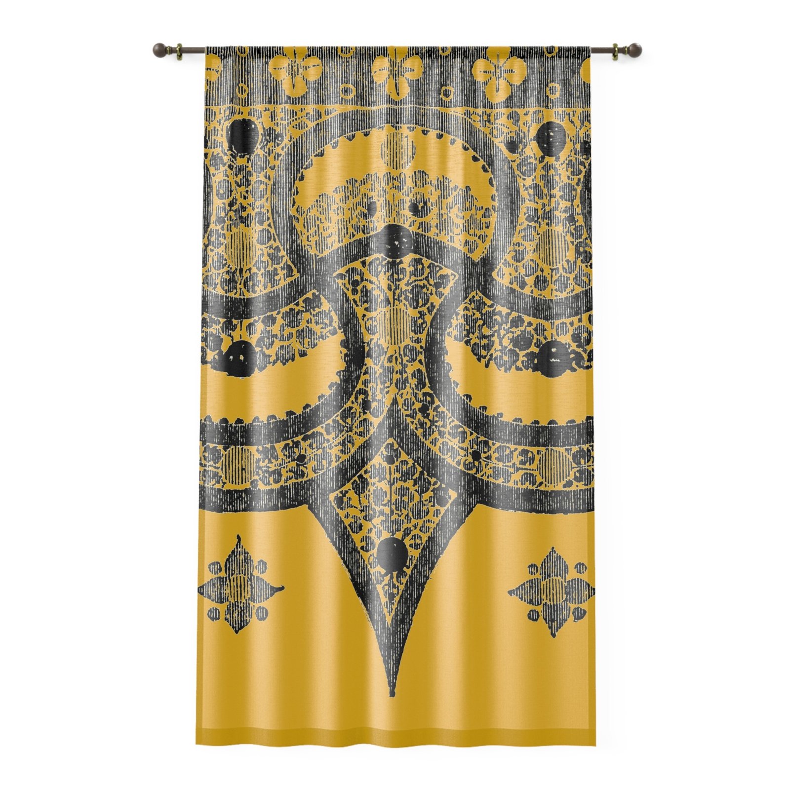 Fragment Mandala Window Curtain