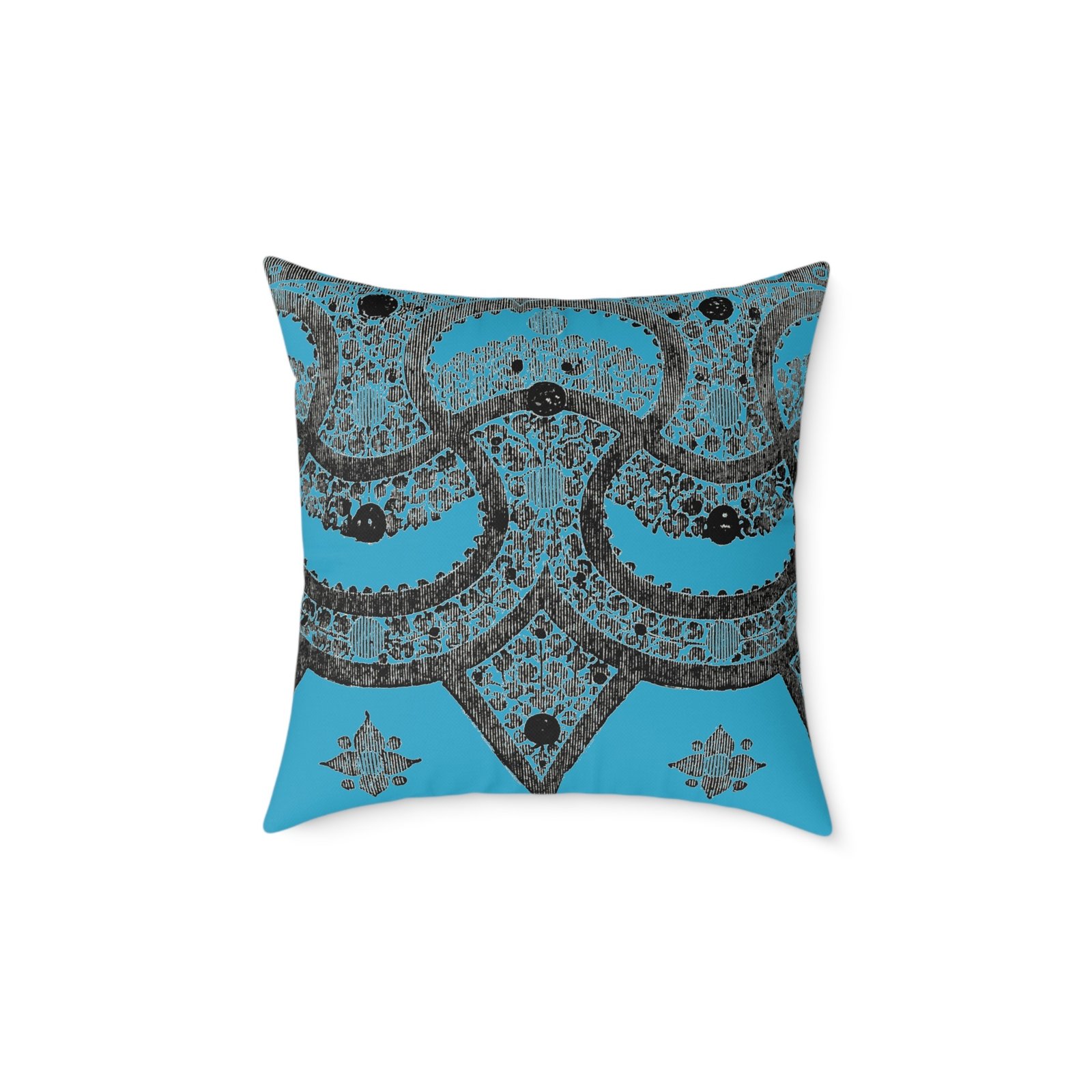 Fragment Mandala Pillow - Square Decorative Cushion - Image 10