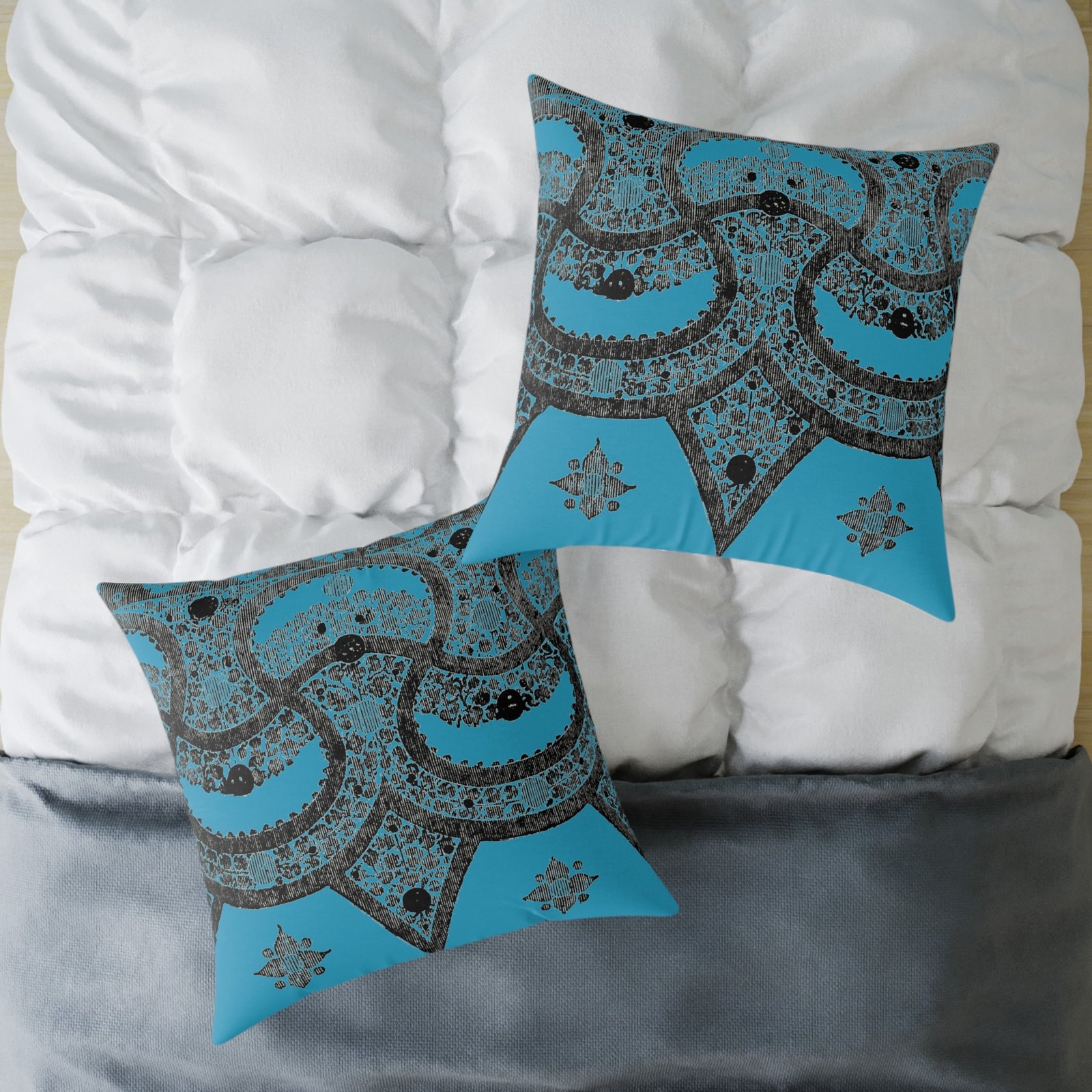 Fragment Mandala Pillow - Square Decorative Cushion - Image 20