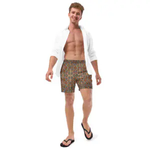 Padre Mosaic Recycled Swim Trunks
