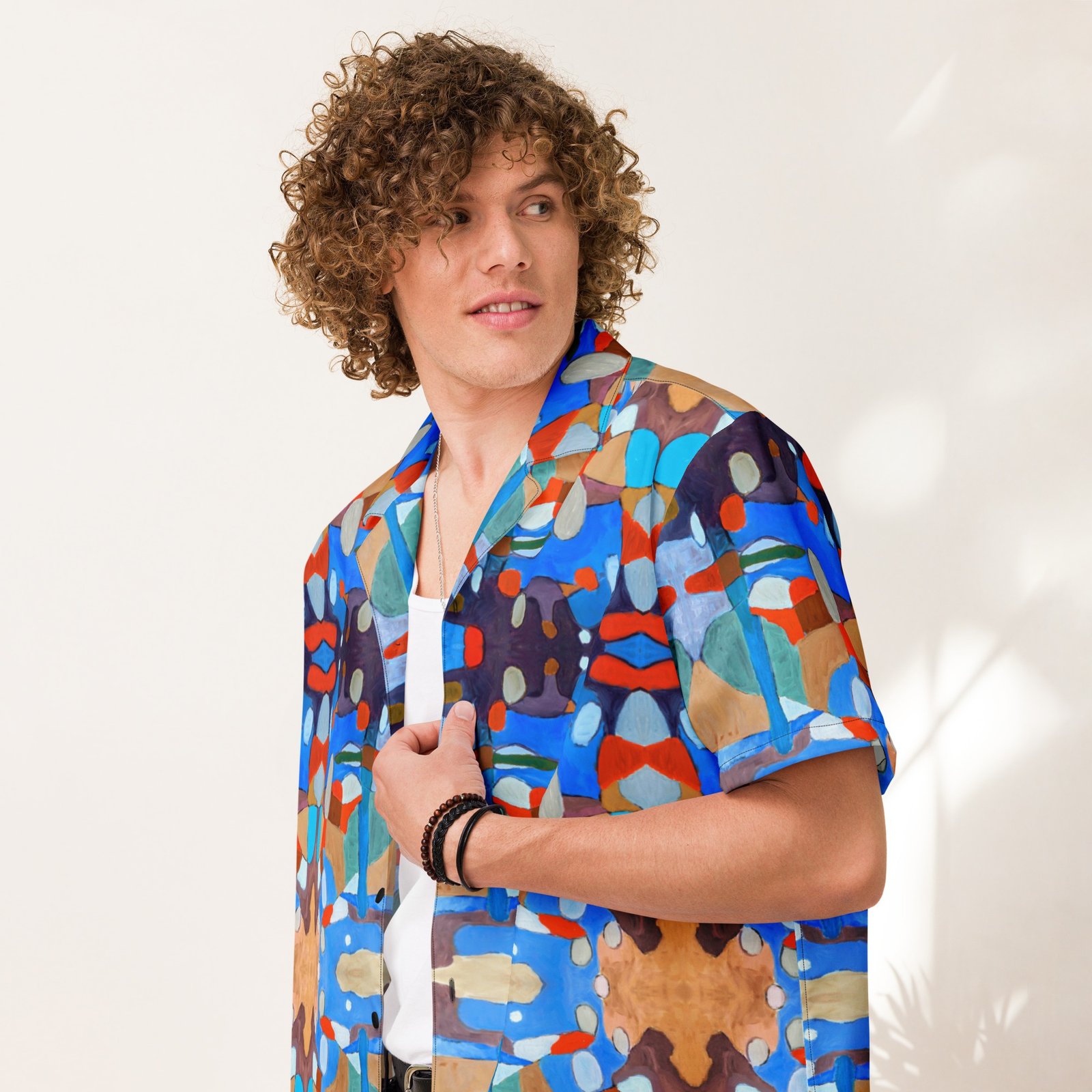 Maurice Estève: Dominant Center Unisex Button Shirt - Image 6