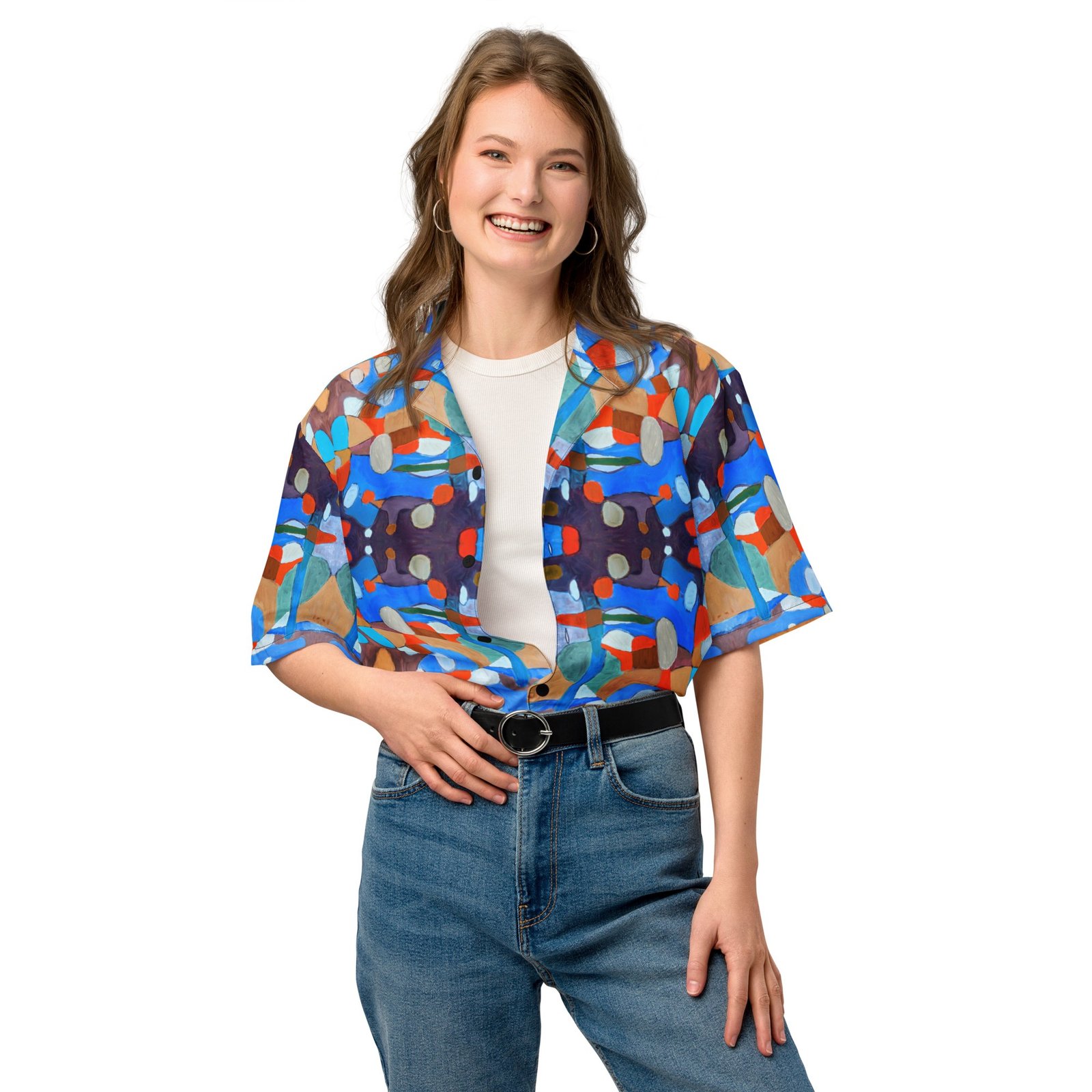 Maurice Estève: Dominant Center Unisex Button Shirt - Image 8