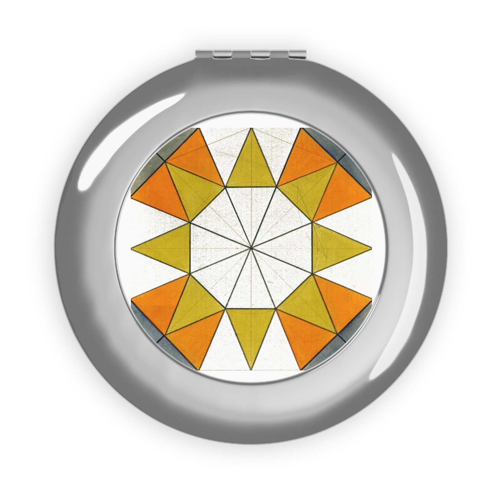 Geometric Sunburst Foldable Pocket Mirror - Image 5