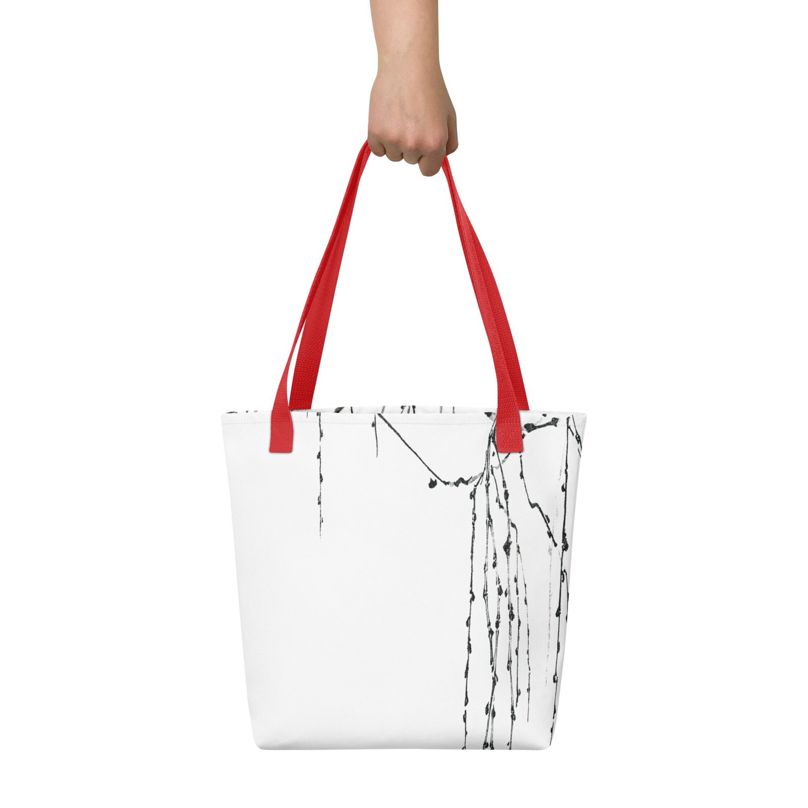 Sumi-e Sparrow Willow Tote Bag - Image 4