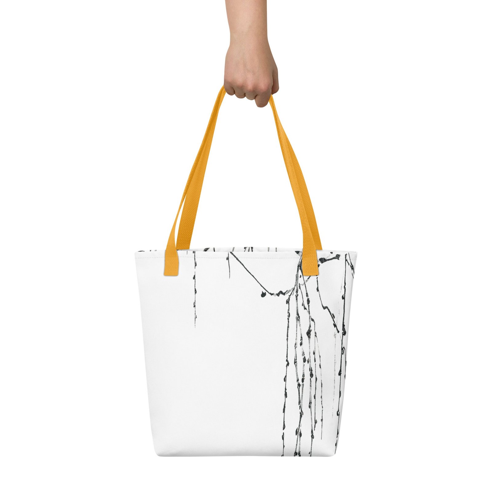 Sumi-e Sparrow Willow Tote Bag - Image 6