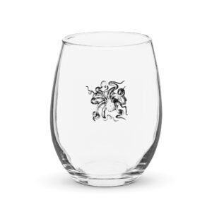 Stemless wine glass