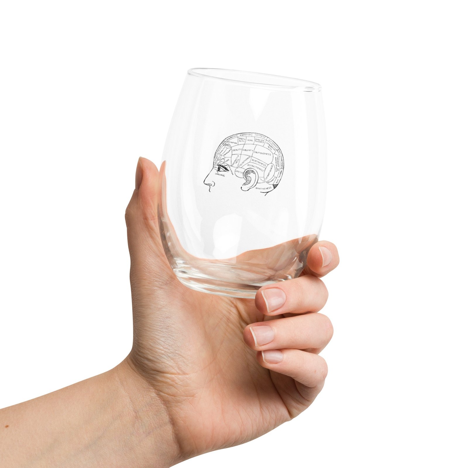 Phrenology Stemless Wine Glass