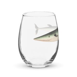Small-Beaked Whale Stemless Wine Glass