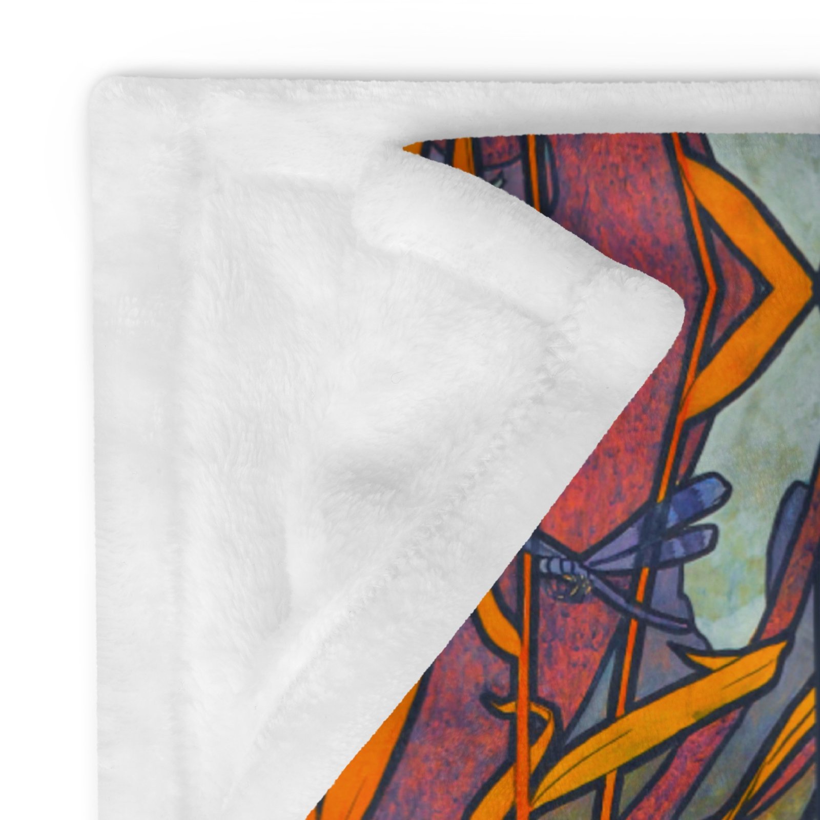 Alphonse Muca: White Lotus Throw Blanket - Image 15