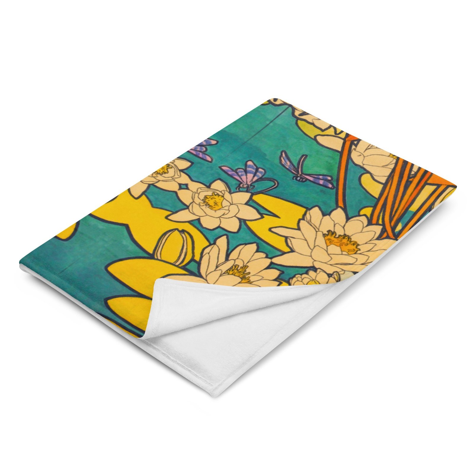 Alphonse Muca: White Lotus Throw Blanket - Image 8