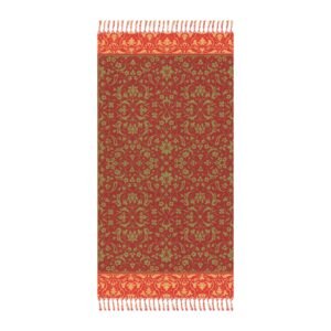 Red Floral Turkish-Style Beach Blanket