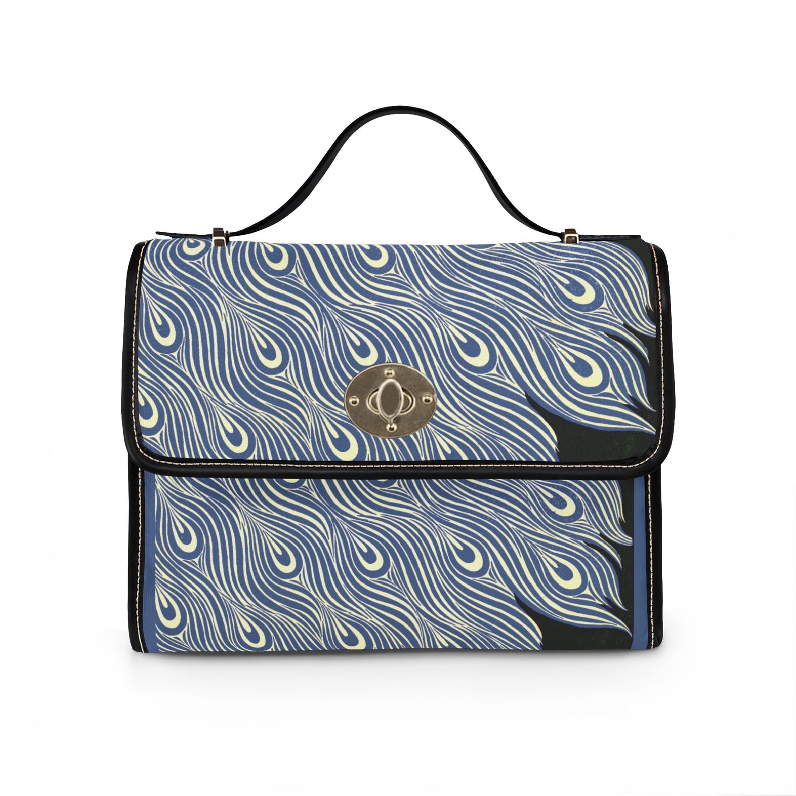 William H. Bradley: The Modern Poster (Peacock Feather Detail) Canvas Bag - Image 5