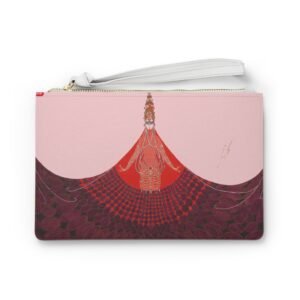 Erté: Conte Hindou en blanc Clutch Bag