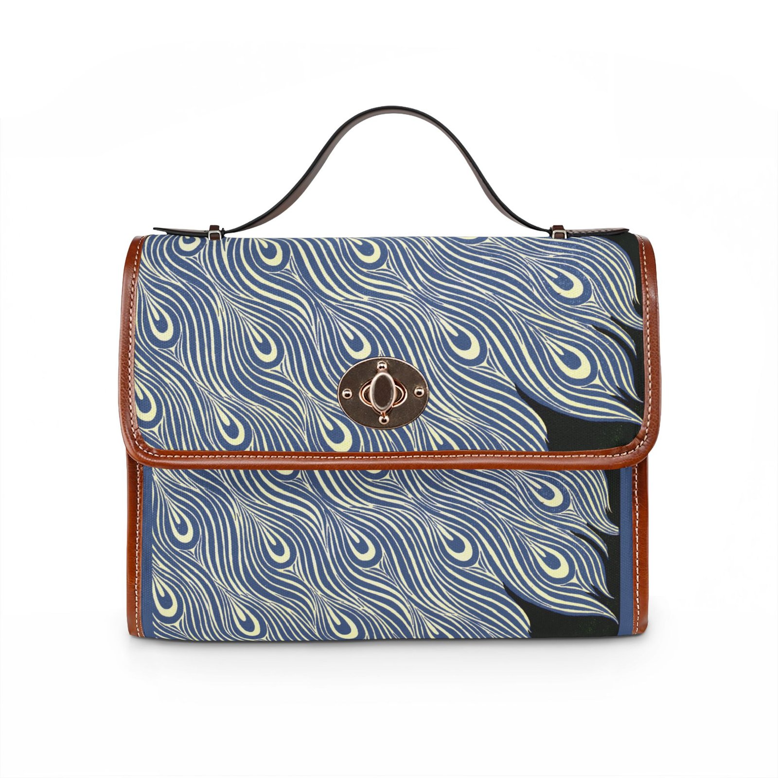 William H. Bradley: The Modern Poster (Peacock Feather Detail) Canvas Bag - Image 9