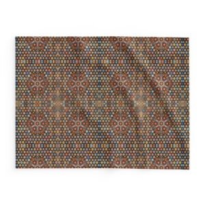 Light Mosaic Summer Fleece Blanket