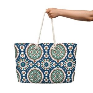 Iznick Tiles Oversized Weekender Bag