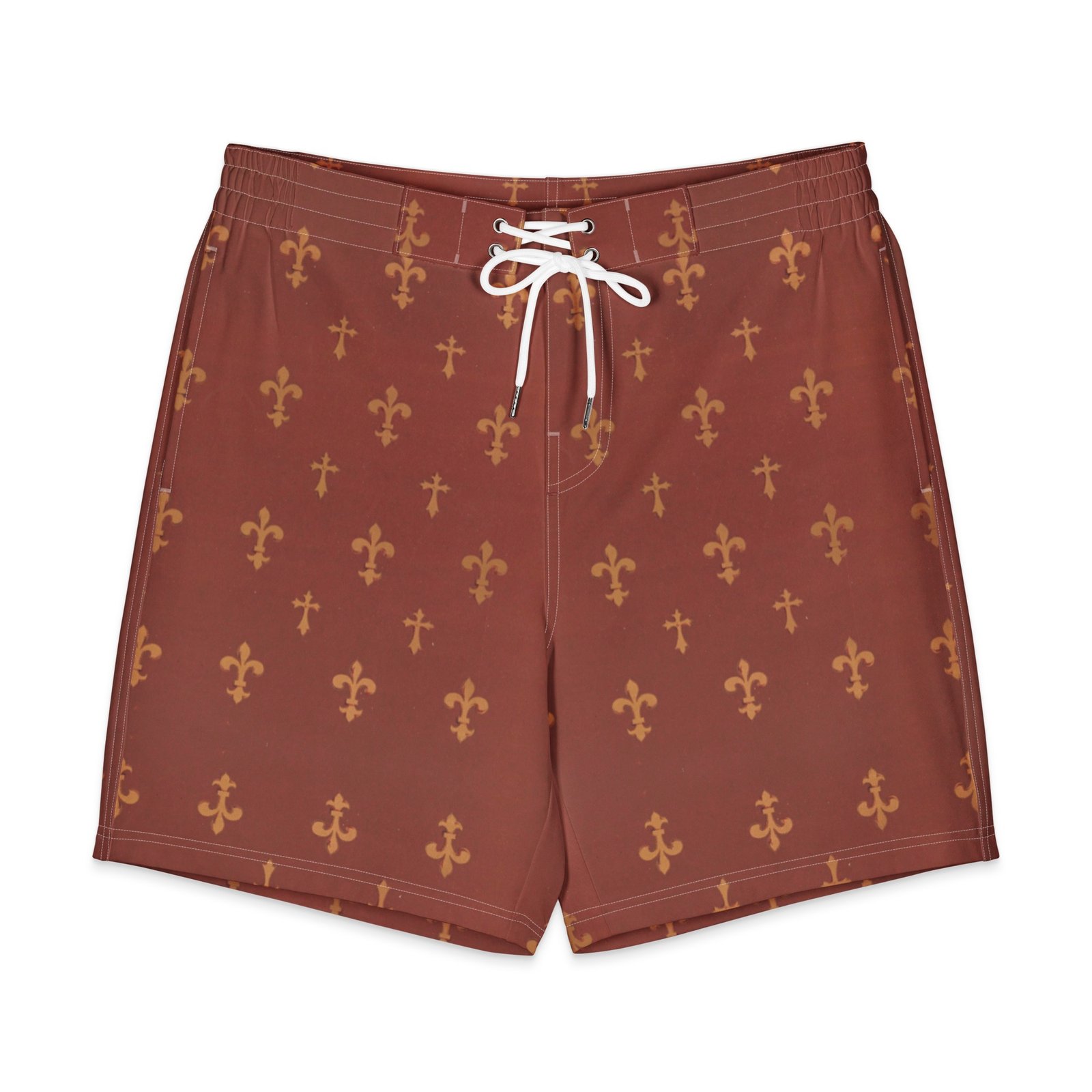 fleur de lis rouge Men's Board Shorts - Image 3