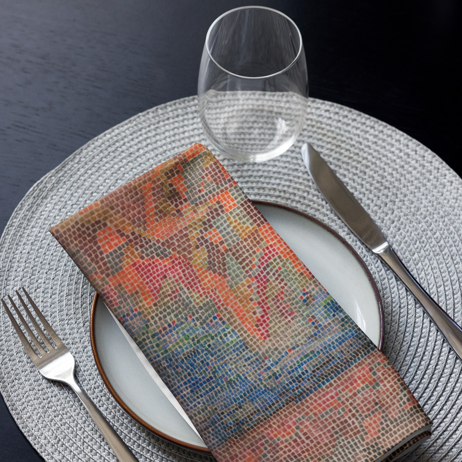 Abstract Patterns Cloth Napkin Set of 4 - Image 3