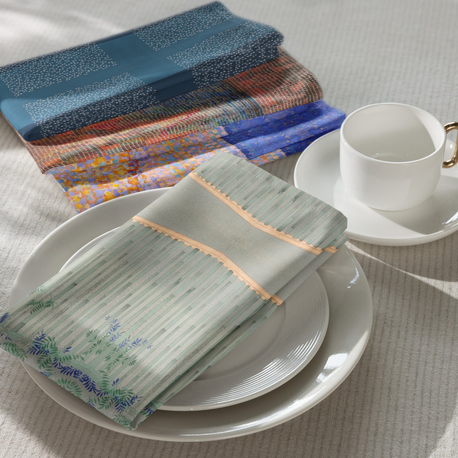 Abstract Patterns Cloth Napkin Set of 4 - Image 11