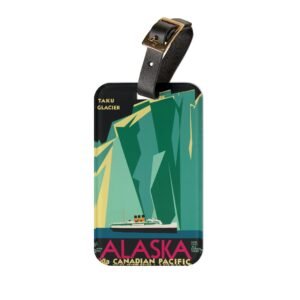Alaska Glacier Vintage Luggage Tag