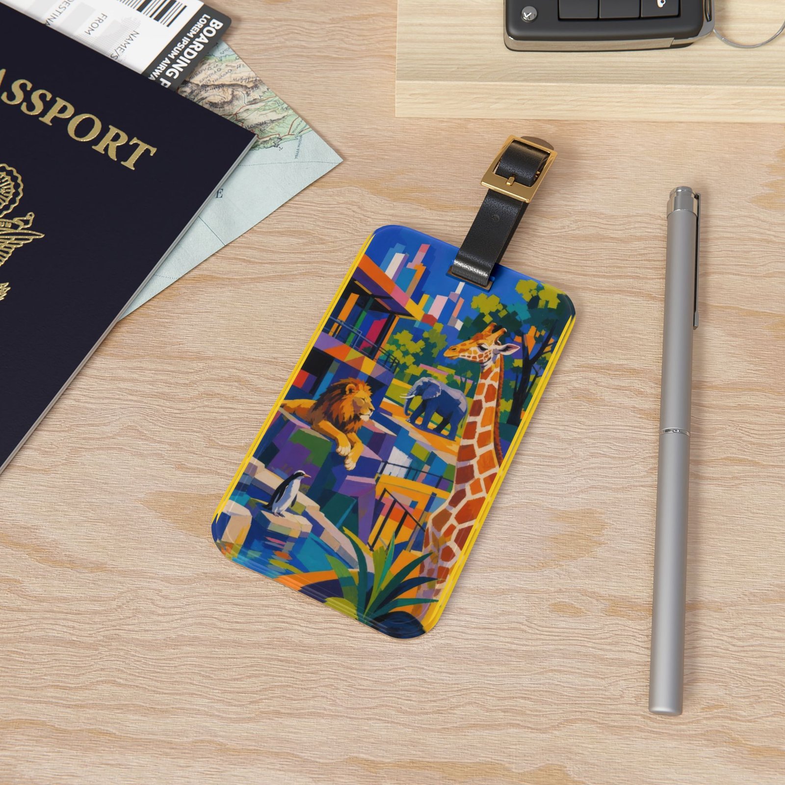 Color Zoo Luggage Tag, Travel ID - Image 4