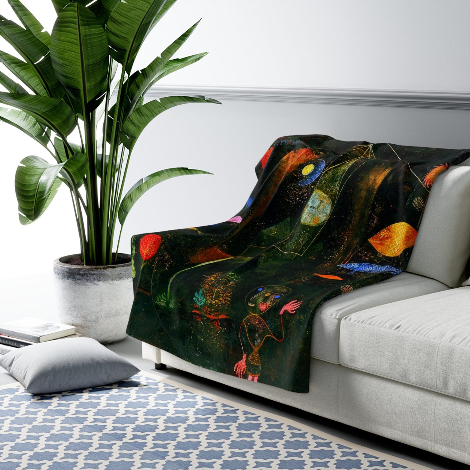 Paul Klee: Fish Magic Sherpa Fleece Blanket - Image 3