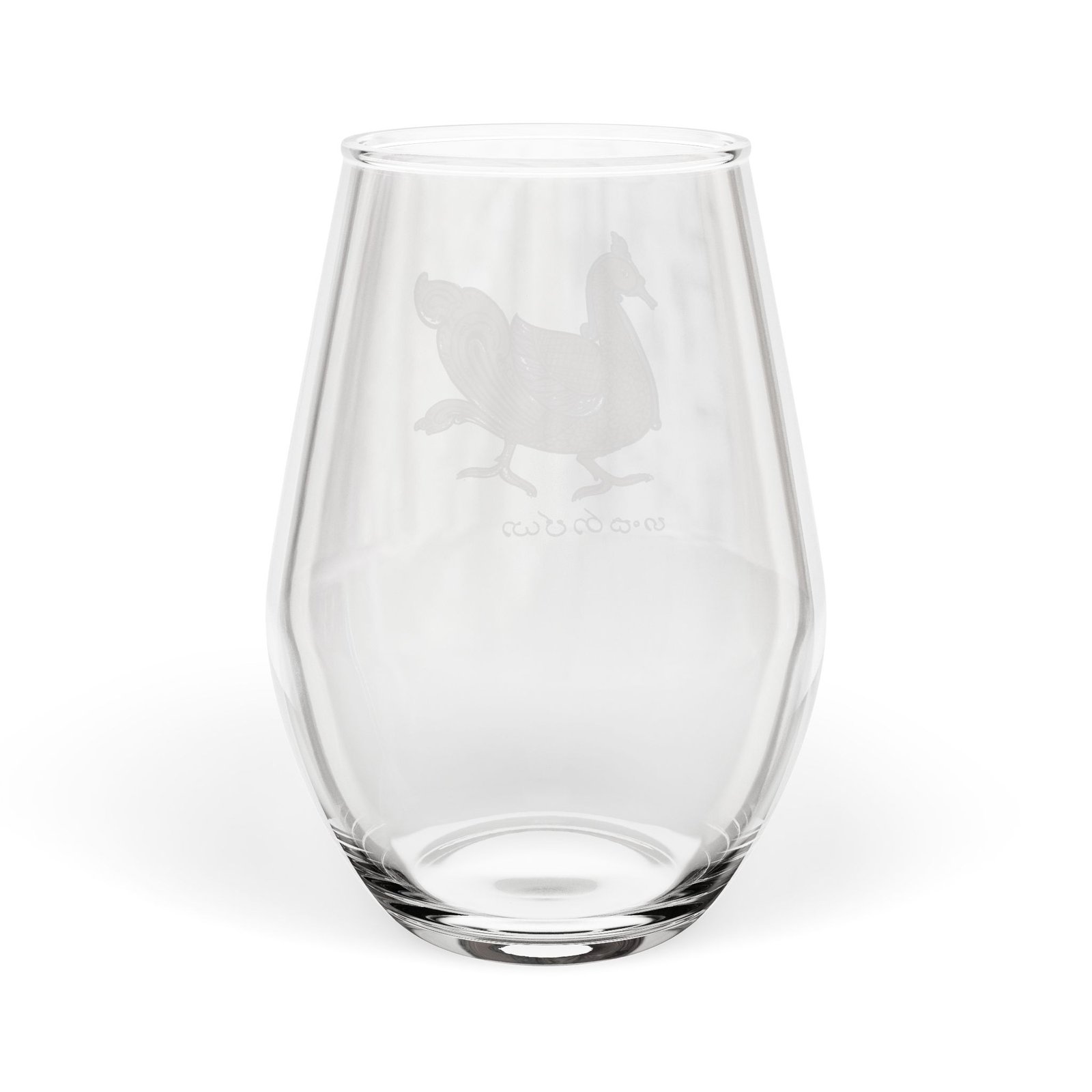 A Cock's Tail Stemless Wine Glass - Image 2
