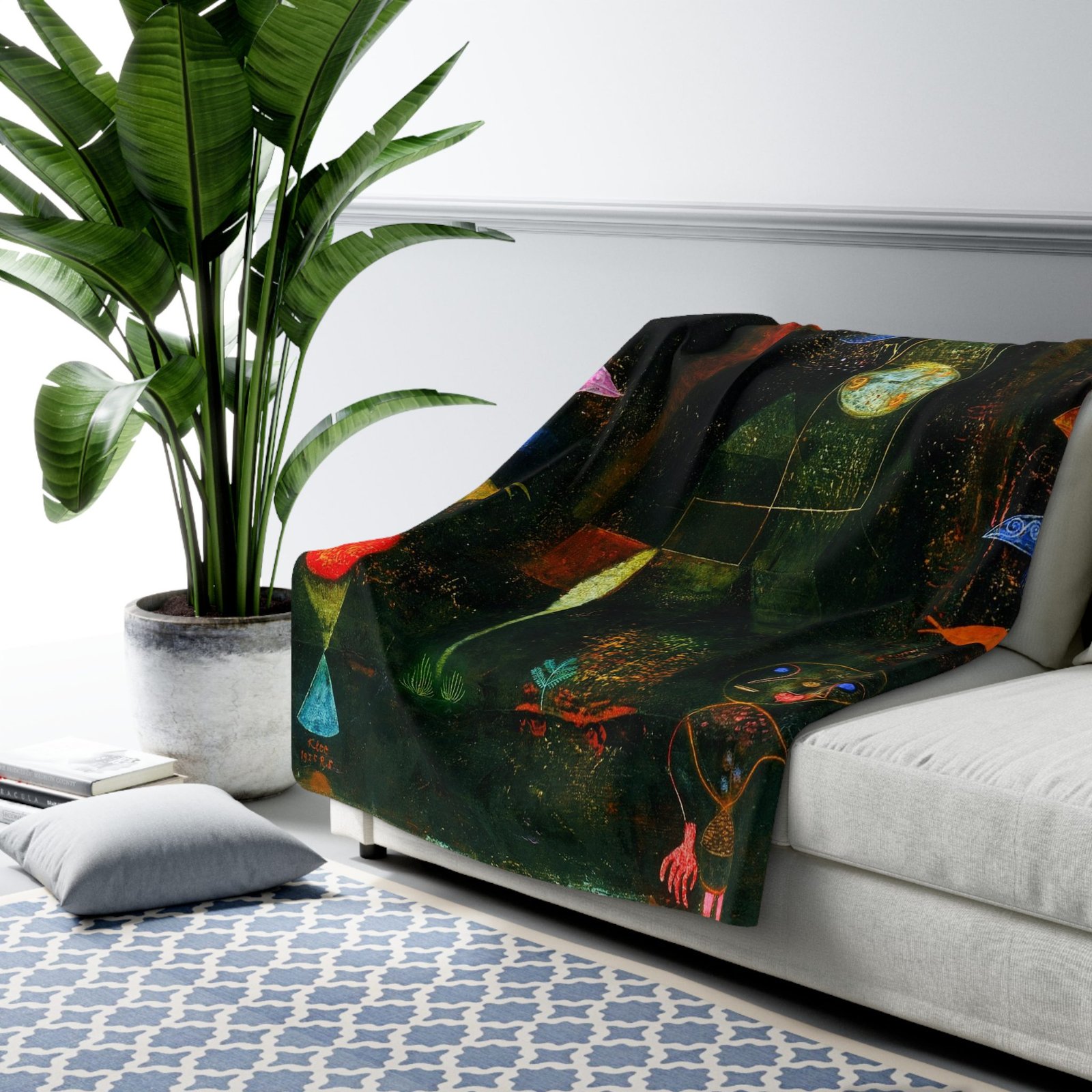 Paul Klee: Fish Magic Sherpa Fleece Blanket - Image 7