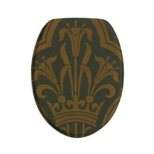 Vintage Fleur-de-Lis Bathroom Mat Set — 3-Piece Decorative Bath Rug Set