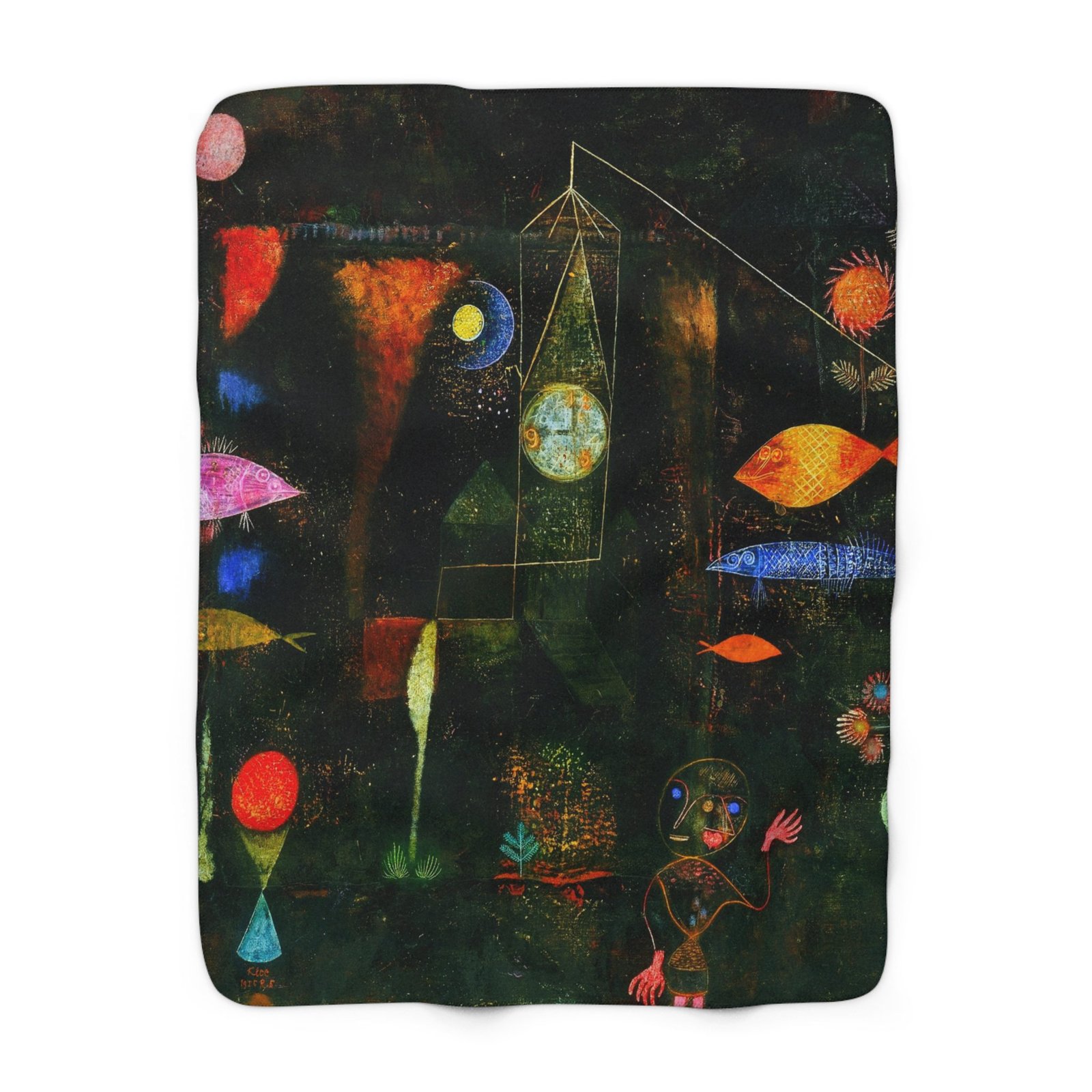 Paul Klee: Fish Magic Sherpa Fleece Blanket